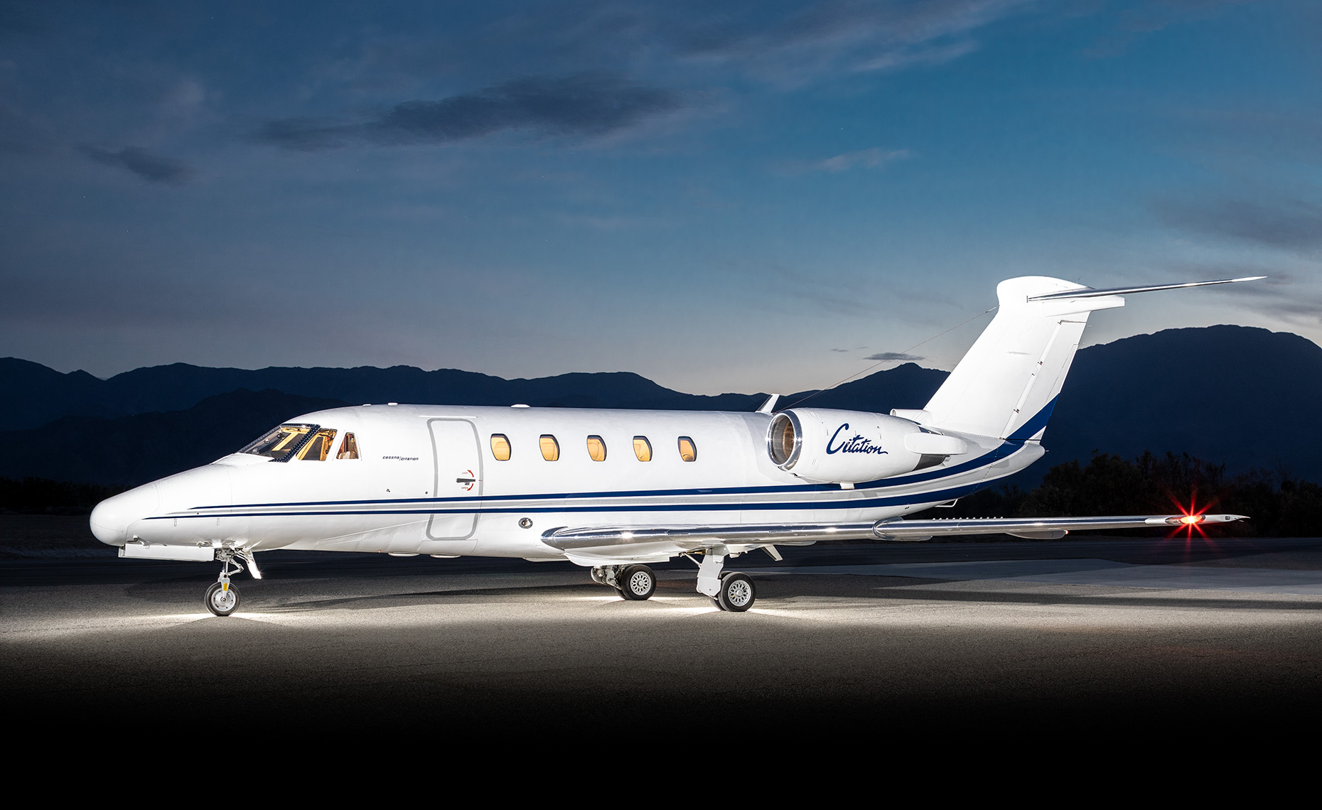 Cessna Citation III private jet.