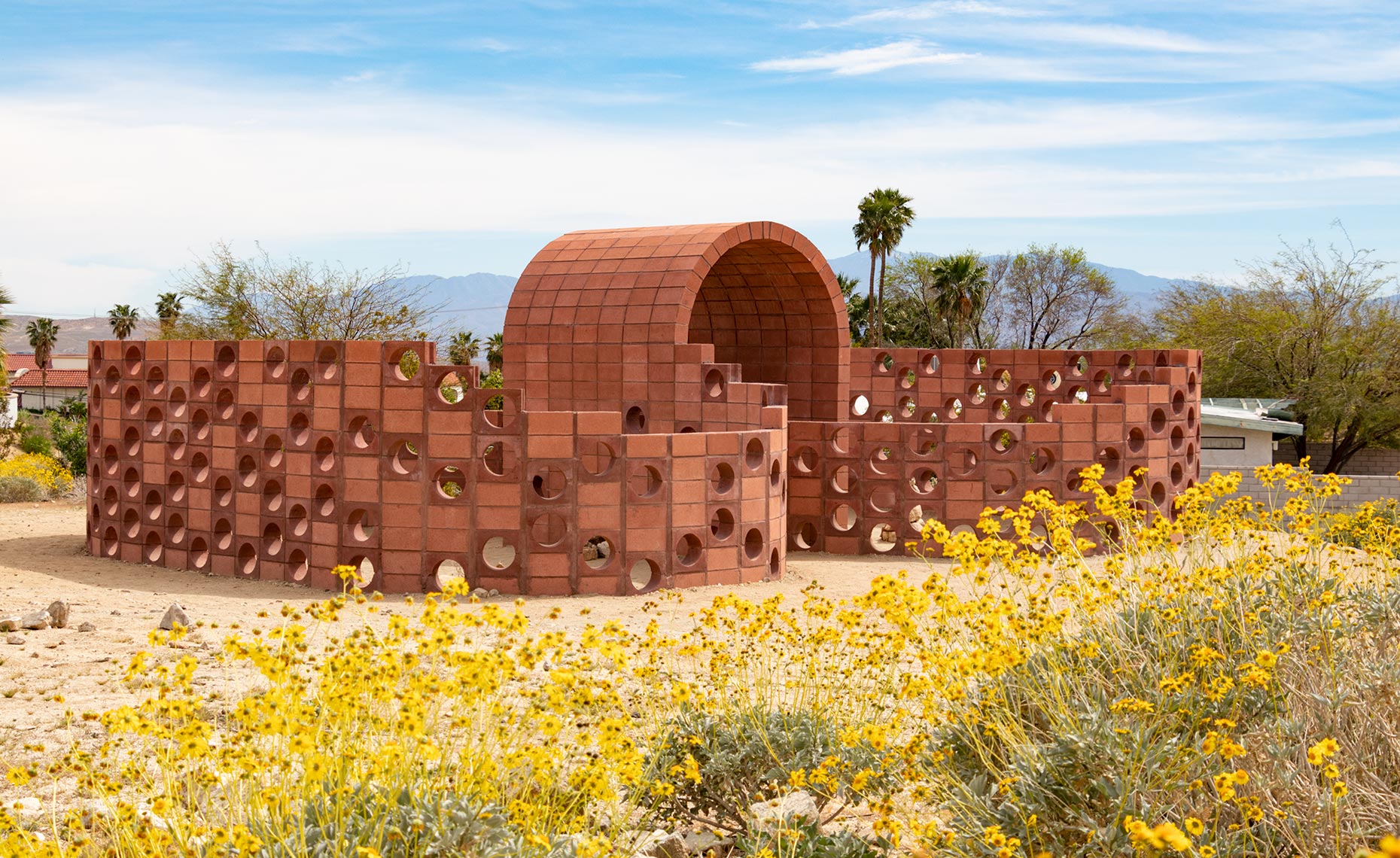 Desert X 2019: "Going Nowhere Pavilion #01" by Julian Hoeber, 2019