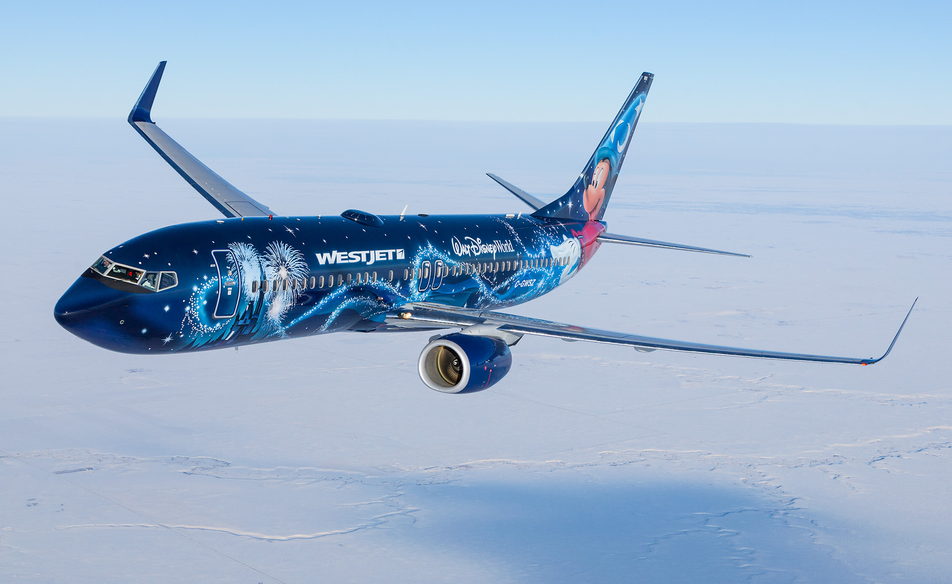Westjet Boeing 737-800 Disney Frozen