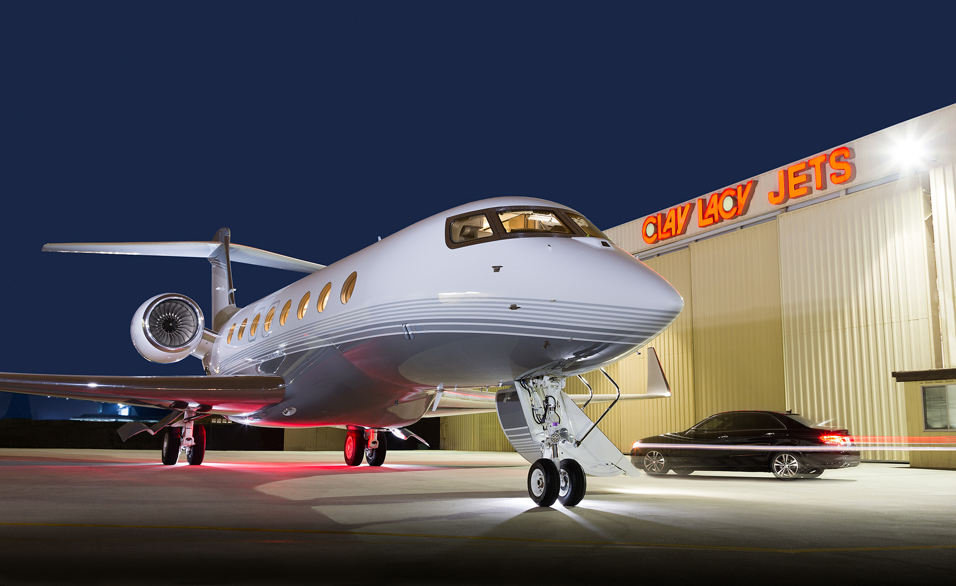 Gulfstream G650 Business Jet at Clay Lacy Aviation